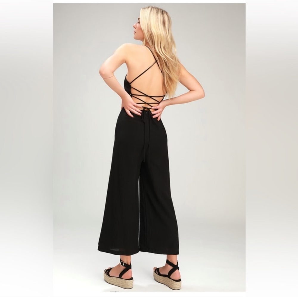 Lulus jumpsuit black women size:Xs casual new